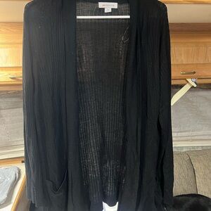 Liz Claiborne Black Knit Cardigan
